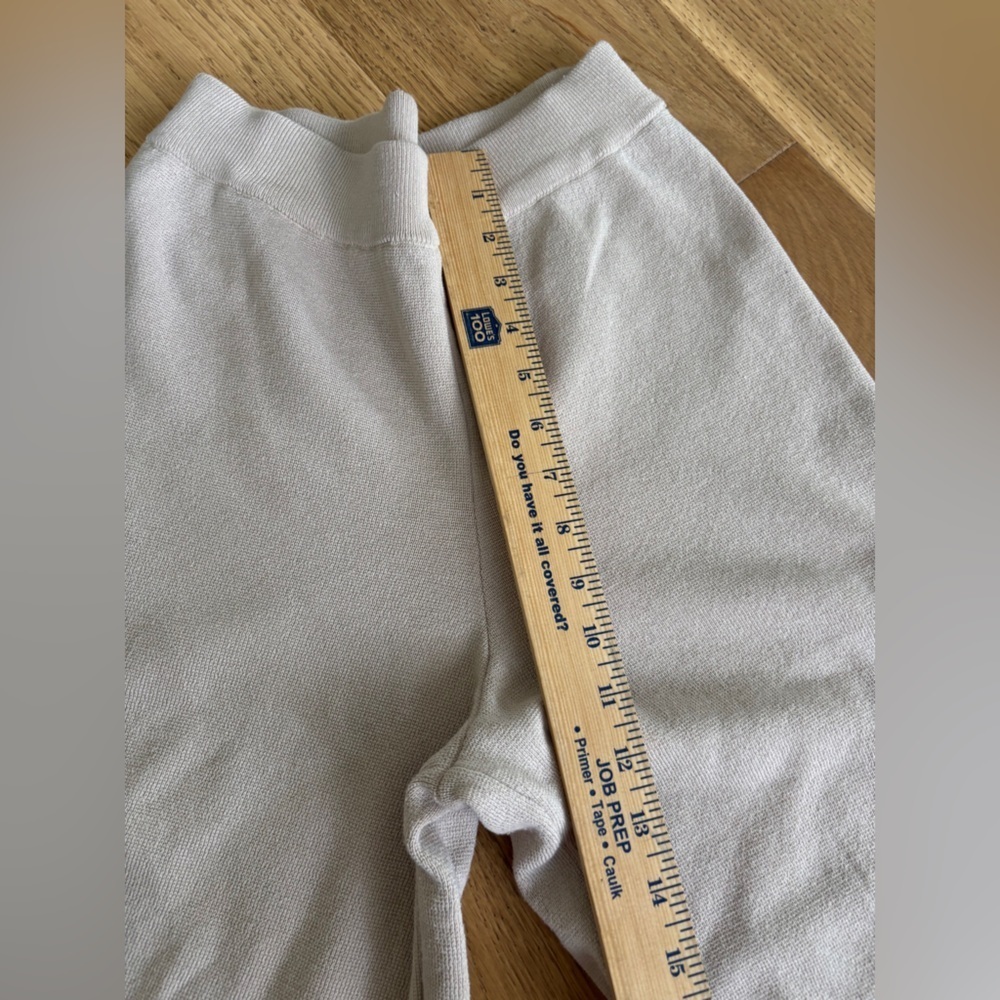 H&M knit trousers cream size small - Picture 3 of 5